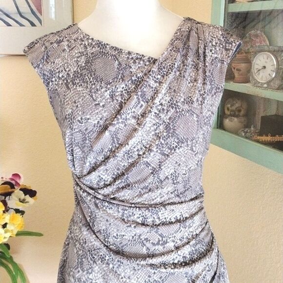 Connected Apparel Reptile Print Dress - Picture 2 of 10